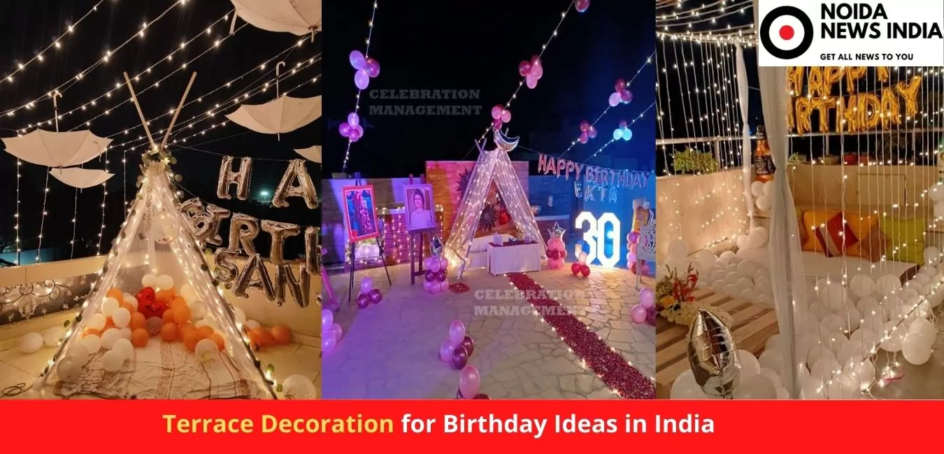 Top Terrace Decoration for Birthday Ideas in India