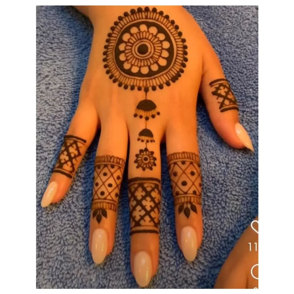 Easy Mehndi Designs for Hands for Bridemaids
