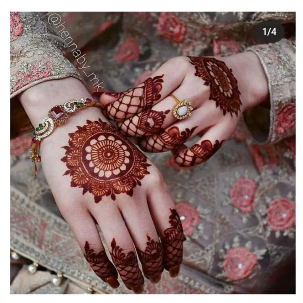 Easy Mehndi Designs for Hands for Bridemaids